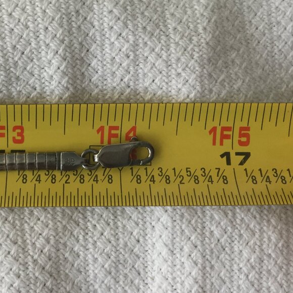 MILOR Sterling Silver 925 Omega Necklace Chain Choker 16 in 20g - Picture 6 of 9